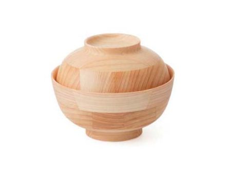 La Luz Hikiyose Wooden Soup Bowl with Lid Online