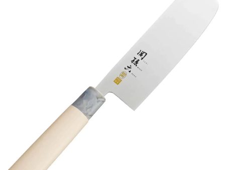 Seki Magoroku Ginju ST Stainless Steel Nakiri Knife Cheap