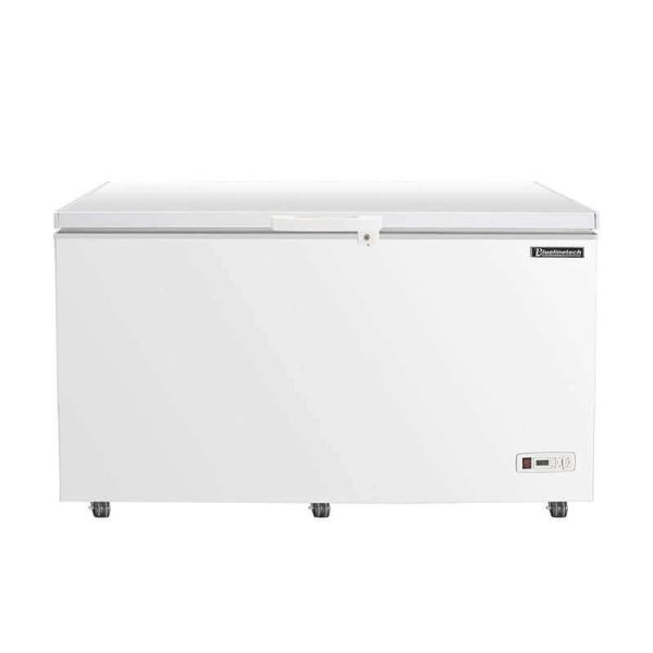 Bluelinetech 16 Cu Ft Large Chest Freezer White with Wire Storage Basket Not Automatic Defrosting Supply