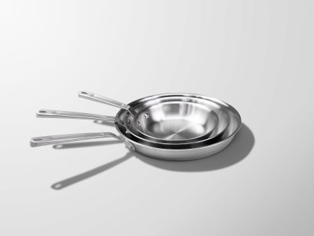 Stainless Clad Frying Pan 3-Piece Set Online Hot Sale