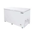 Bluelinetech 16 Cu Ft Large Chest Freezer White with Wire Storage Basket Not Automatic Defrosting Supply