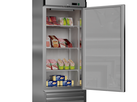 KICHKING 27 W Commercial Reach-In Refrigerator- Solid Door Stainless Steel Refrigerator Sale