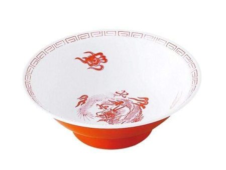 ENTEC Zuishou Melamine Red Dragon Ramen Noodle Bowl 940ml Cheap