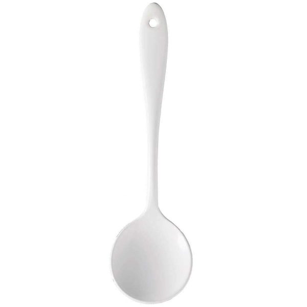 Wada Corporation Napoli Enameled Cutlery Bouillon Spoon (White) Discount