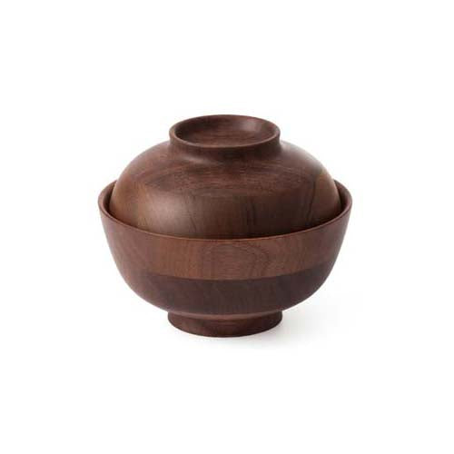 La Luz Hikiyose Wooden Soup Bowl with Lid Online