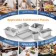 1 4 Size Hotel Pan 6 Packs, 6  Deep 304 Stainless Steel Steam Table Pan Online Sale