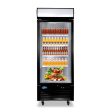 23 Cu. Ft Merchandiser Refrigerator Glass Door Commercial Beverage Refrigerators With LED Light Box For Discount