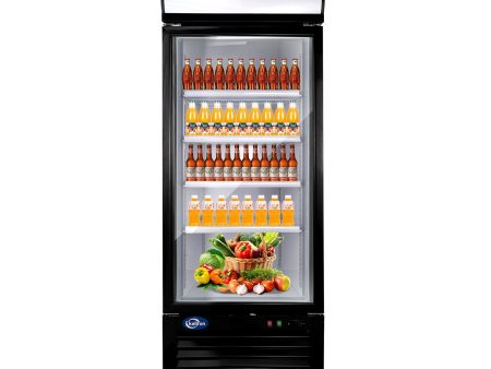 23 Cu. Ft Merchandiser Refrigerator Glass Door Commercial Beverage Refrigerators With LED Light Box For Discount