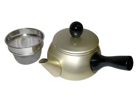 Maekawa Kinzoku Aluminum Kyusu Teapot Side Handle with Tea Strainer Online Hot Sale