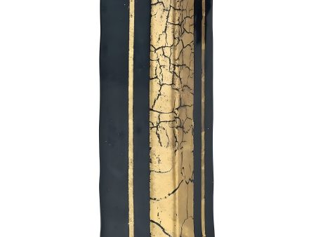 Kutani Ware Porcelain Single-flower Vase Gold Leaf Online now