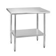 HOCCOT Stainless Steel Table for Prep & Work 24  X 36  inches with Adjustable Shelf For Sale