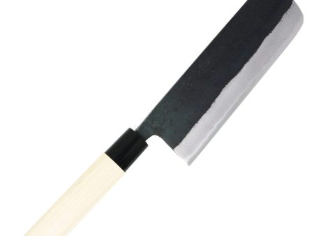 KANEMATSU Nihonko Kasumitogi Shirogami Carbon Steel Nakiri Knife 165mm For Cheap