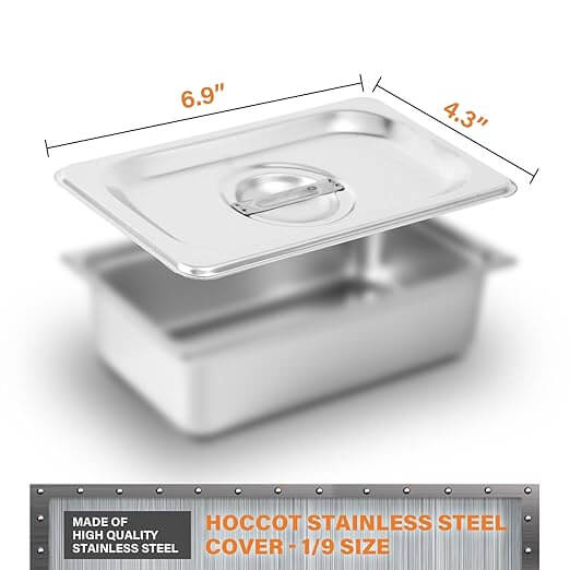 1 9 Size Hotel Pan 6 Packs, 2.6  Deep 304 Stainless Steel Steam Table Pan Discount