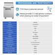 27  W 1 Door Refrigerator Sandwich Salad Prep Table Commercial Stainless Steel Fan Cooling Refrigerator with Cutting Board, 1 Shelves & 8 Pans for Restaurant, Bar, Shop-7.4 Cu.ft Sale