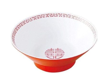 ENTEC Zuishou Melamine Double Happiness Ramen Noodle Bowl 920ml Supply