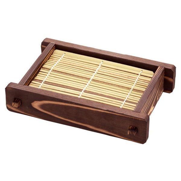 Yamacoh Cedar Rectanglular Seiro Soba Serving Box Discount