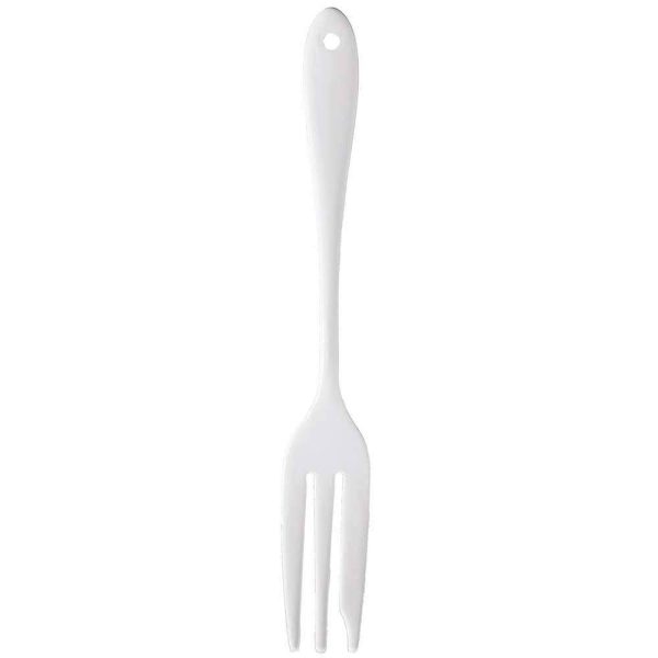 Wada Corporation Napoli Enameled Cutlery Cake Fork (White) Online Sale