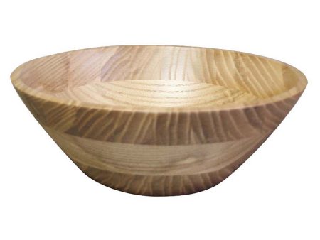 La Luz Kijihiki White Ash Salad Bowl with Flat Edge Sale