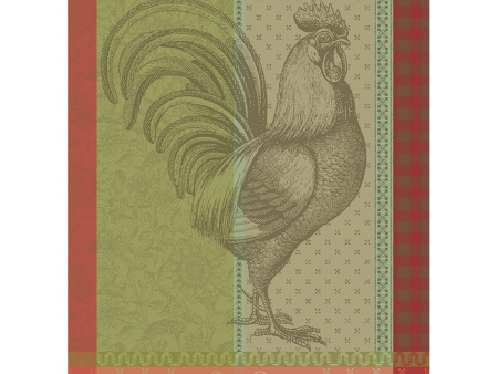 Kitchen Towel - Coq Design Green For Discount