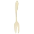 Wada Corporation Leaf Enameled Cutlery Cake Fork (Ivory) Supply