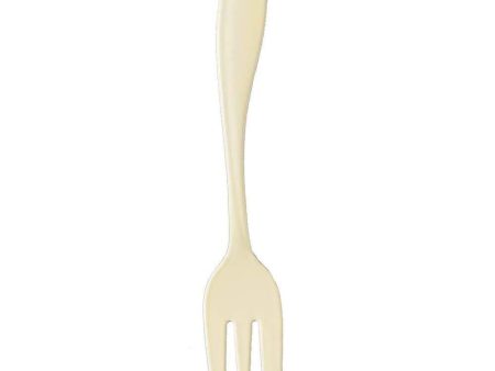 Wada Corporation Leaf Enameled Cutlery Cake Fork (Ivory) Supply