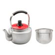 Maekawa Kinzoku Aluminum Kyusu Teapot Red with Tea Strainer on Sale