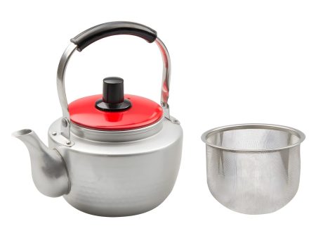 Maekawa Kinzoku Aluminum Kyusu Teapot Red with Tea Strainer on Sale