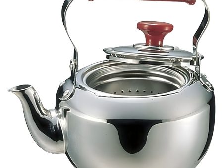 Gyokkodou Stainless Steel Kyusu Teapot with Tea Strainer on Sale