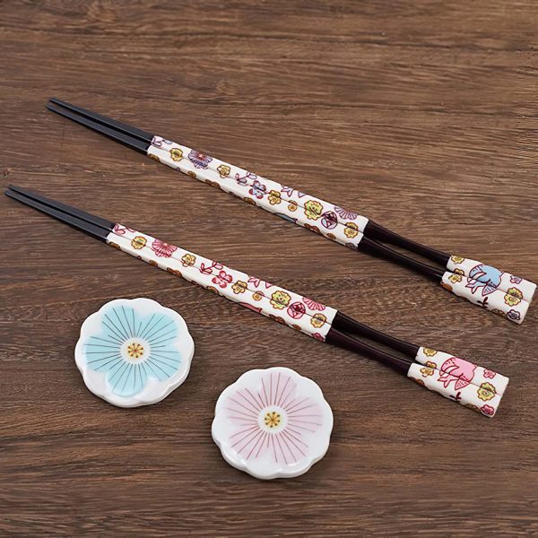 Harekutani Porcelain Paired Chopsticks & Chopstick Rests PK LBL Online Sale