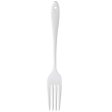 Wada Corporation Napoli Enameled Cutlery Dessert Fork (White) Online now