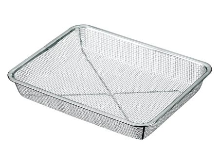 Three Snow Stainless Steel Rectangle Deep Mesh Colander (6.5 Mesh) Online Sale