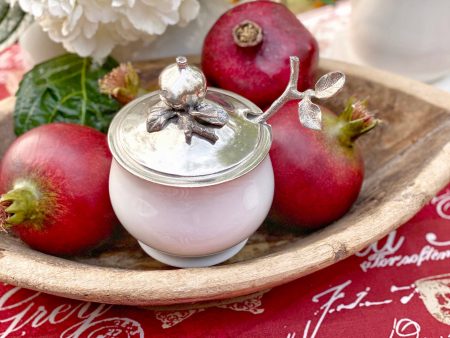 Pomegranate Sugar Bowl and Spoon Supply