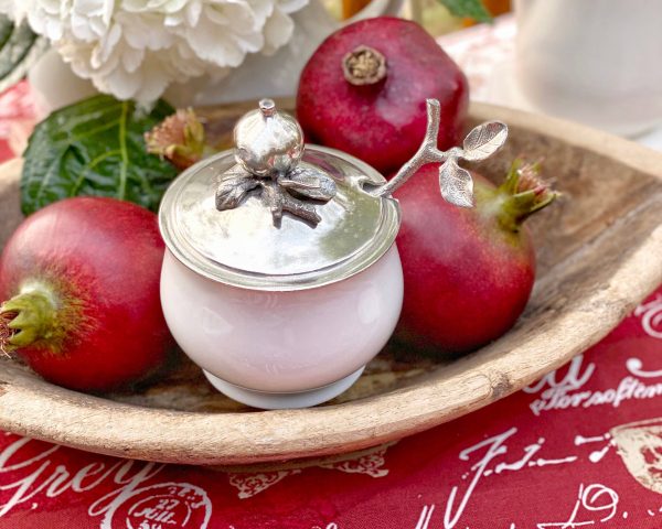 Pomegranate Sugar Bowl and Spoon Supply