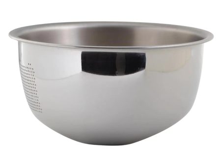 Fujii Stainless Steel 3-Way Rice Washing Bowl with Perforated Strainer 21.5cm Sale