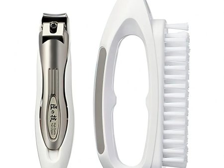 Green Bell Takuminowaza Carbon Steel Nail Clipper & Nail Brush Set Hot on Sale