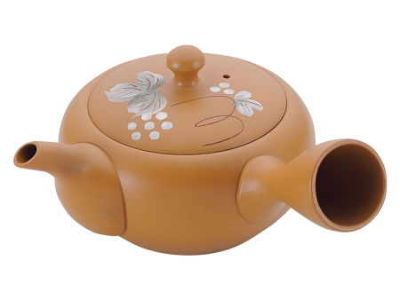 Yamakiikai Porcelain Kyusu Teapot Grapes with Tea Strainer Supply