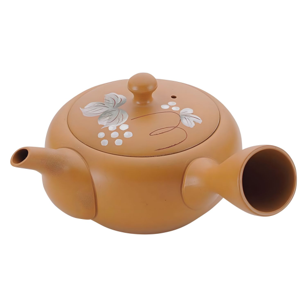 Yamakiikai Porcelain Kyusu Teapot Grapes with Tea Strainer Supply