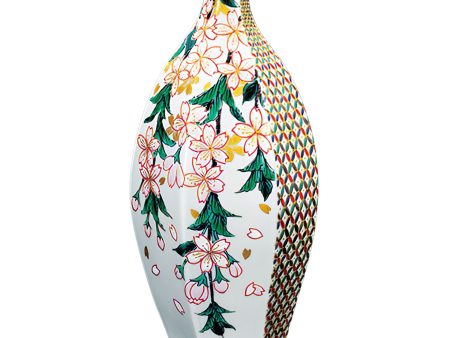 Kutani Ware Porcelain Single-flower Vase Flowers For Sale