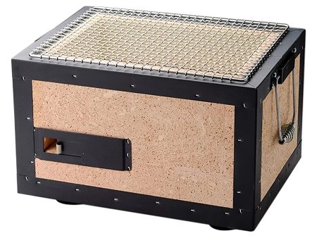 Kaginushi Charcoal Konro Grill With Mesh Net - Small For Sale