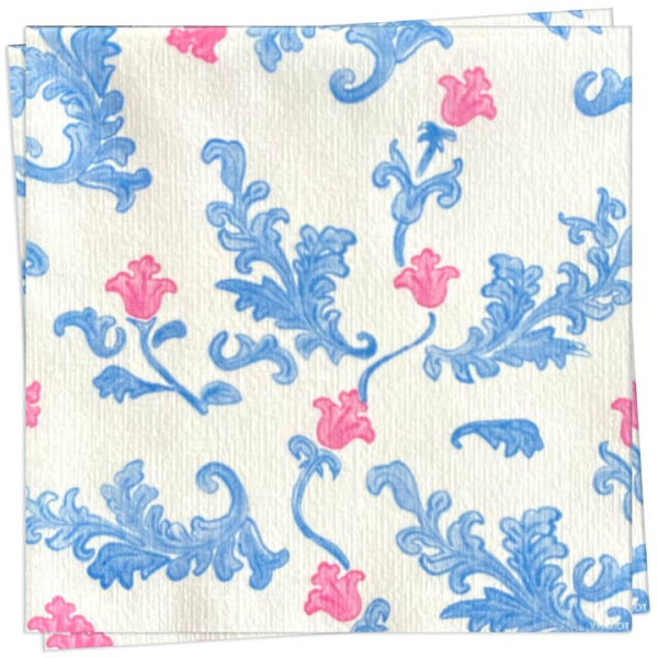 Paper Dinner Napkins - Trianon Blue on Sale