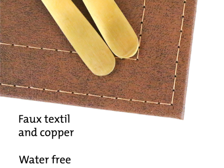 Placemats - Faux Luxe Leather (set of 6) Brown Sale